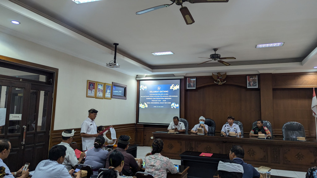 Pelantikan Pelaksana Organisasi BUMDes Cani Sejahtera Bersama Desa Abiansemal Dauh Yeh Cani Periode 2024-2029
